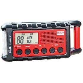 Midland ER300 Portatile Analogico Nero, Rosso