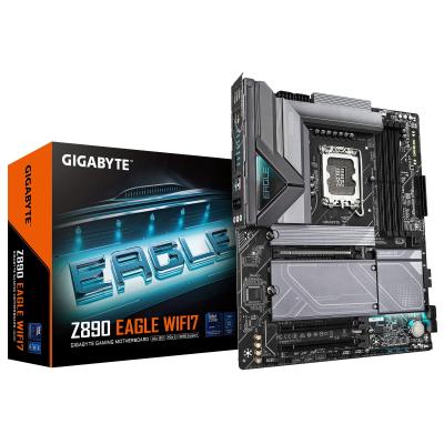 GIGABYTE Z890 EAGLE WIFI7 Mainboard - Unterstützt Intel Core Ultra (Serie 2) CPUs, 14+1+2 Phasen VRM, bis zu 8800MHz DDR5 (OC),