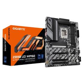 GIGABYTE Placa base Z890 UD WIFI6E - Compatible con CPUs Intel Core Ultra (Serie 2), VRM de 12+1+2 fases, hasta 8800MHz DDR5