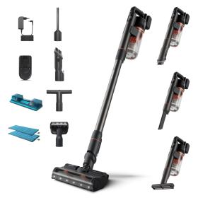 Philips 7000 series XC7055 01 stick vacuum electric broom Battery Dry&wet Cyclonic Bagless 0.6 L Black, Red