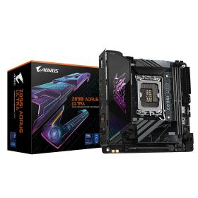 GIGABYTE Carte mère Z890I AORUS ULTRA - Prend en charge les processeurs Intel Core Ultra (Série 2), VRM à 8+1+2 phases, jusqu'à