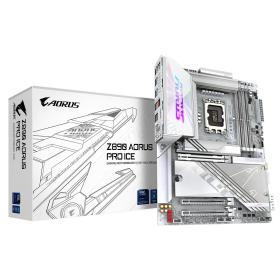 GIGABYTE Carte mère Z890 AORUS PRO ICE - Prend en charge les processeurs Intel Core Ultra (Série 2), VRM à 16+1+2 phases,