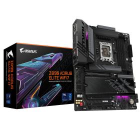 GIGABYTE Carte mère Z890 AORUS ELITE WIFI7 - Prend en charge les processeurs Intel Core Ultra (Série 2), VRM à 16+1+2 phases,