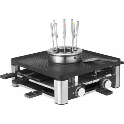 WMF Lumero 61.3020.1009 raclette grill 8 person(s) 1960 W Black, Stainless steel