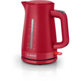 Bosch TWK3M124 tetera eléctrica 1,7 L 2400 W Rojo