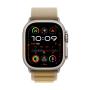 Apple Watch Ultra 2 GPS + Cellular 49mm Natural Titanium Case with Tan Alpine Loop - Large