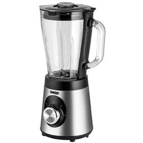 Unold Edel 1,5 L Batidora de vaso 500 W Negro, Acero inoxidable, Transparente