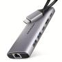 Axagon HMC-6G2L interface hub USB 3.2 Gen 1 (3.1 Gen 1) Type-C 10000 Mbit s Aluminium