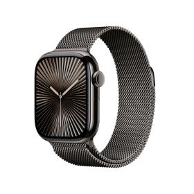 Apple Watch Series 10 GPS + Cellular 42mm Slate Titanium Case with Slate Milanese Loop