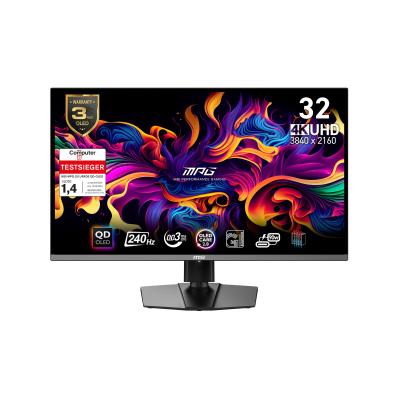 MSI MPG 321URXDE QD-OLED pantalla para PC 80 cm (31.5") 3840 x 2160 Pixeles 4K Ultra HD QDOLED Negro