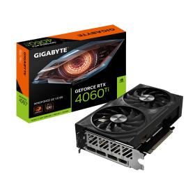 GIGABYTE GeForce RTX 4060 Ti WINDFORCE OC V2 8G Graphics Card - 8GB GDDR6, 128bit, PCI-E 4.0, 2550MHz Core Clock, 3 x