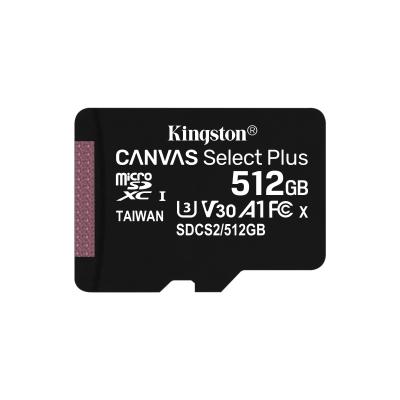 Kingston Technology 512GB micSDXC Canvas Select Plus 100R A1 C10 Einzelpack ohne Adapter