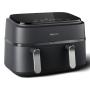 Philips 3000 series NA351 00 friggitrice Doppia 9 L Indipendente 2750 W Friggitrice ad aria calda Nero, Argento