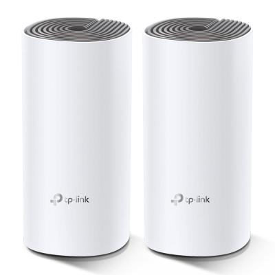 TP-Link Deco E4 (2-pack) Doble banda (2,4 GHz   5 GHz) Wi-Fi 5 (802.11ac) Blanco, Gris Interno