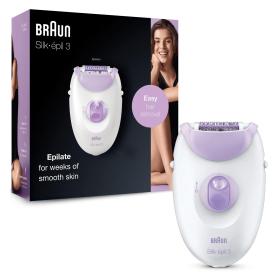 Braun Silk-épil 3 3170 20 Pinzette Weiß, Violett