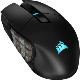 Corsair SCIMITAR ELITE WIRELESS ratón Juego mano derecha RF Wireless + Bluetooth + USB Type-C Óptico 26000 DPI