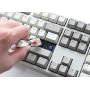 Ducky Origin Vintage Tastatur Universal USB QWERTY Englisch Grau