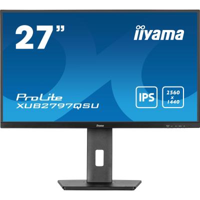 iiyama ProLite XUB2797QSU-B1 computer monitor 68.6 cm (27") 2560 x 1440 pixels Wide Quad HD LED Black