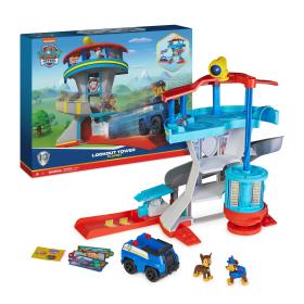 PAW Patrol Lookout Tower Playset with Toy Car Launcher, 2 Chase Action Figures, Chase’s Police Cruiser and Accessories, Kids