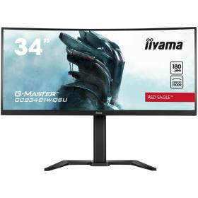 iiyama G-MASTER GCB3481WQSU-B1 computer monitor 86.4 cm (34") 3440 x 1440 pixels UltraWide Quad HD LCD Black