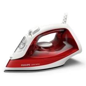 Philips 2000 series DST2010 40 ferro da stiro Ferro a vapore Piastra antiaderente Rosso, Bianco