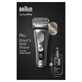 Braun Series 9 Pro 9465cc Rasoio Elettrico Barba, Testina Con Rifinitore ProLift 4+1, Stazione SmartCare 5 In 1, Batteria Da 60