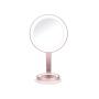 BaByliss LED Beauty Mirror Make-up-Spiegel Freistehend Rund Pink