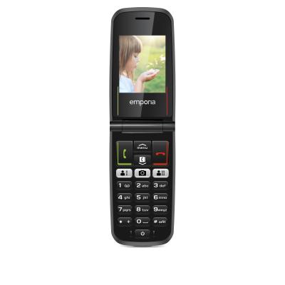 Emporia ACTIVEglam 5,59 cm (2.2") 85 g Noir Téléphone pour seniors