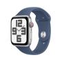 Apple Watch SE GPS + Cellular 44mm Cassa in Alluminio Color Argento con Denim Sport Band - M L