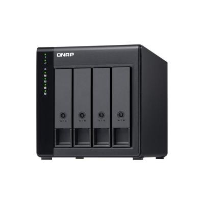 QNAP TL-D400S storage drive enclosure HDD SSD enclosure Black, Grey 2.5 3.5"