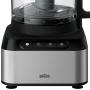 Braun FP 3233 SI robot da cucina 800 W 2,1 L Nero, Acciaio inox