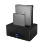 ICY BOX 2-bay Docking and Cloning Station for 2.5" or 3.5" SATA Drives to USB 3.0 Host