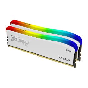 Kingston Technology FURY Beast 16GB 3200MT s DDR4 CL16 DIMM (Kit of 2) weiß RGB SE