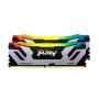 Kingston Technology FURY 48GB 8400MT s DDR5 CL40 CUDIMM (2er-Kits) Renegade RGB Silver XMP