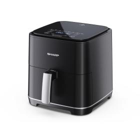 Sharp AF-GS552AE-B Einzelbild 5,5 l Eigenständig 1650 W Heißluftfritteuse Schwarz, Silber