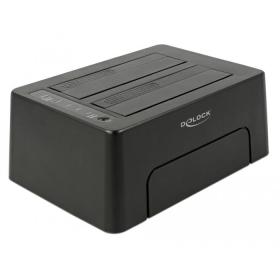 DeLOCK 63957 storage drive docking station USB 3.2 Gen 2 (3.1 Gen 2) Type-C Black