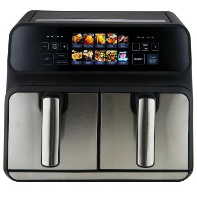 ProfiCook PC-FR 1287 H Double 8 L Stand-alone 2200 W Hot air fryer Black, Stainless steel