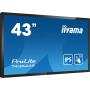 iiyama T4362AS-B1 pantalla de señalización Panel plano interactivo 108 cm (42.5") IPS 500 cd   m² 4K Ultra HD Negro Pantalla