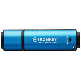 Kingston Technology IronKey Vault Privacy 50 unidad flash USB 256 GB USB Tipo C 3.2 Gen 1 (3.1 Gen 1) Negro, Azul