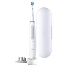 Oral-B iO Spazzolino Elettrico Ricaricabile 4S Bianco, 1 Testina, 1 Custodia Da Viaggio