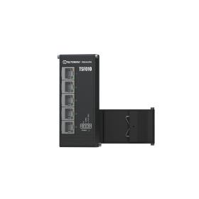 Teltonika NETWORKS TSF010 Flat Ethernet Switch Unmanaged Fast Ethernet (10 100) DIN rail Schwarz