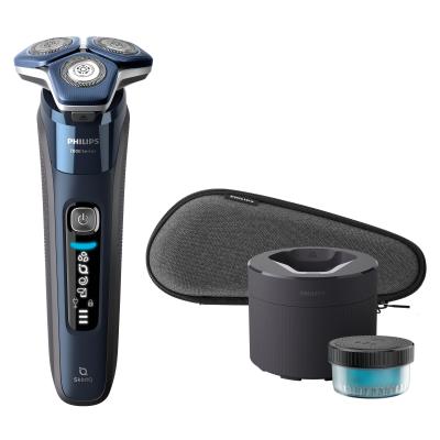 Philips SHAVER Series 7000 S7885 50 rasoio elettrico Rotazione Trimmer Nero, Blu