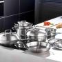 Fissler 084-158-16-100 0 casserole à sauce 1,4 L Rond Acier inoxydable