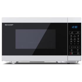 Sharp YC-MG81E-W micro-onde Noir, Blanc Micro-ondes grill Comptoir 28 L 900 W