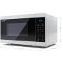 Sharp YC-MG81E-W forno a microonde Nero, Bianco Microonde con grill Superficie piana 28 L 900 W