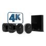 Arlo Ultra 2 Caméra de Surveillance extérieure, pack de 4 noir