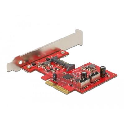 DeLOCK PCI Express x4 Card to 2 x internal USB 10 Gbps Type-E Key A 20 pin female