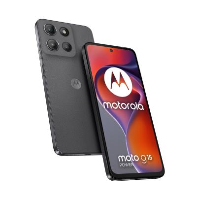 Motorola moto g15 power 17,1 cm (6.72") Double SIM Android 15 4G USB Type-C 8 Go 256 Go 6000 mAh Gris