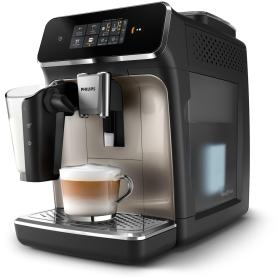 Philips Série 2300 SilentBrew Noir   Chrome EP2336 10 Machine expresso broyeur, 4 boissons carafe LatteGo