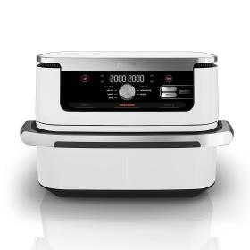 Ninja AF500EUWH friteuse Double 10,4 L Autonome 2470 W Friteuse d’air chaud Argent, Blanc